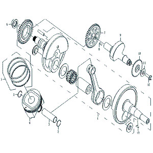 Crankshaft by CF Moto 0180-041000 OEM Hardware 0180-041000 Northstar Polaris