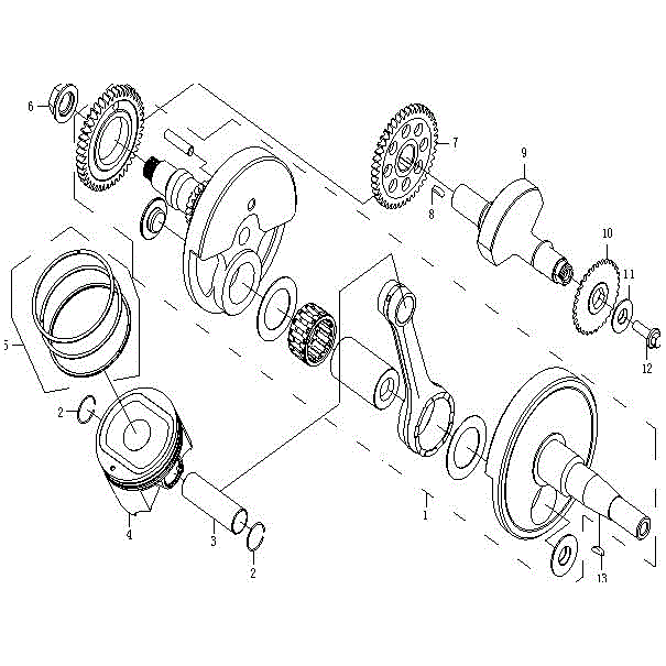 Crankshaft by CF Moto