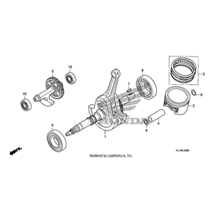 Crankshaft by Honda 13000-HL1-A00 OEM Hardware 13000-HL1-A00 Off Road Express Drop Ship