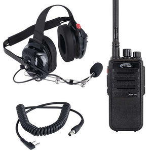 Crew Chief - H42 Spotter Headset And Rugged Handheld Radio Package by Rugged Radios Rugged Radios