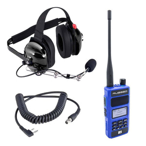 Crew Chief - H42 Spotter Headset And Rugged Handheld Radio Package by Rugged Radios Rugged Radios