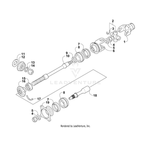 Cross, Universal(20Mm)-Set By Arctic Cat 1402-164 OEM Hardware 1402-164 Off Road Express