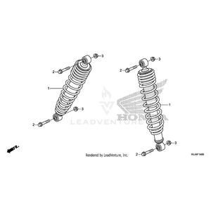 Cushion Assembly, Front by Honda 51400-HL4-A11 OEM Hardware 51400-HL4-A11 Off Road Express Drop Ship