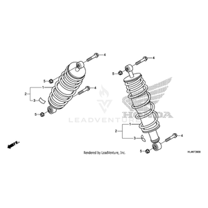 Cushion Assembly, Rear by Honda 52400-HL4-F01 OEM Hardware 52400-HL4-F01 Off Road Express Drop Ship