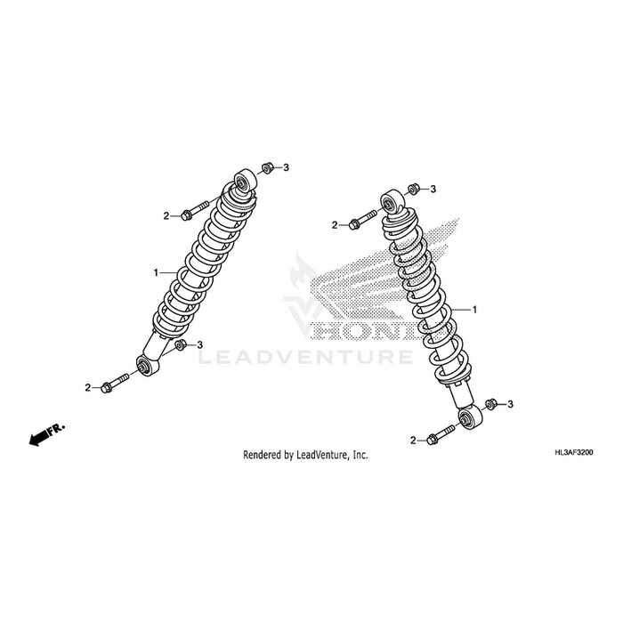 Cushion Assembly, Rear (Kyb) by Honda