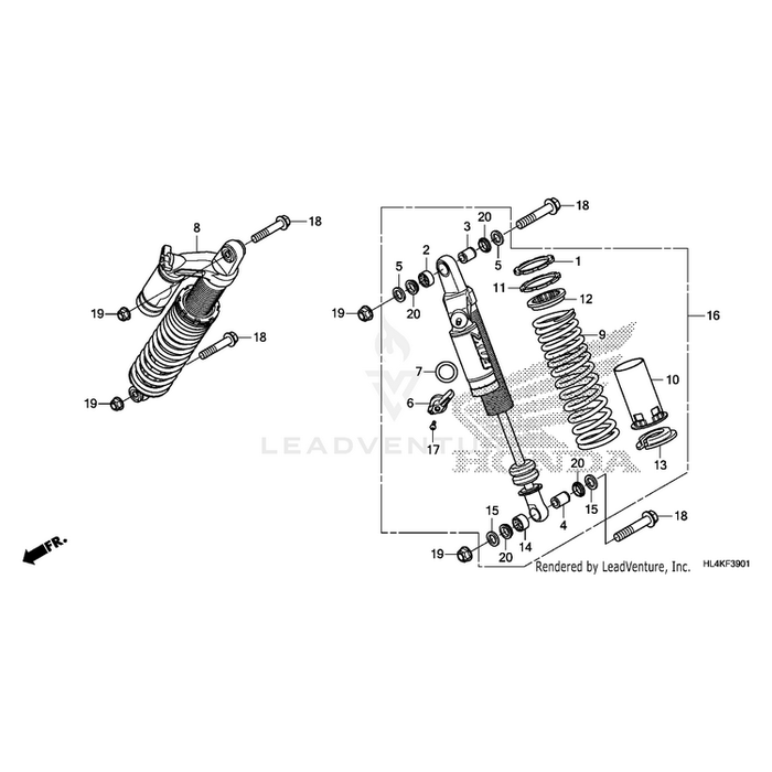 Cushion Assembly, Right Rear by Honda