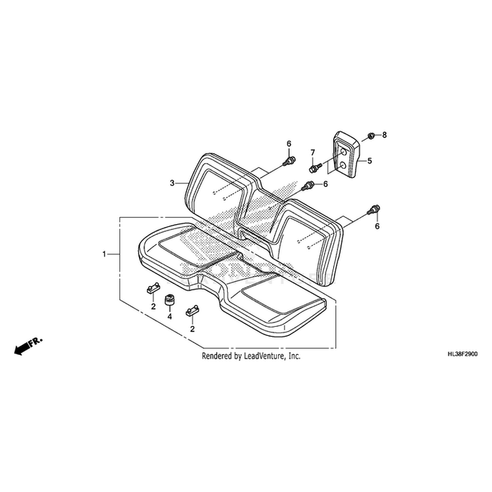 Cushion Assembly, Seat by Honda