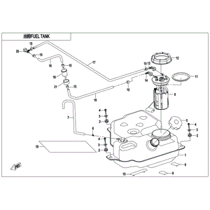 Cushion Pad Fuel Tank by CF Moto 9060-120002 OEM Hardware 9060-120002 Northstar Polaris