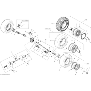 CV Joint by Can-Am 705501776 OEM Hardware 705501776 Off Road Express