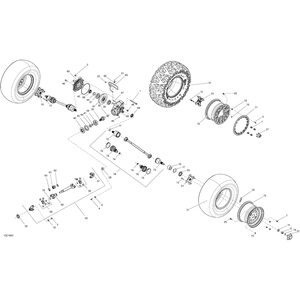 CV Joint by Can-Am 715900391 OEM Hardware 715900391 Off Road Express