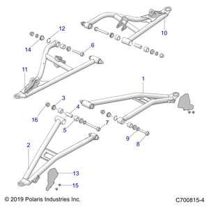 Cv Shield, Front, Gloss Black by Polaris 5438641-070 OEM Hardware P5438641-070 Off Road Express