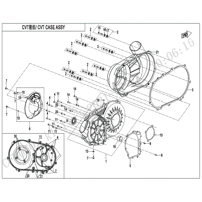 Cvt Case Assy by CF Moto