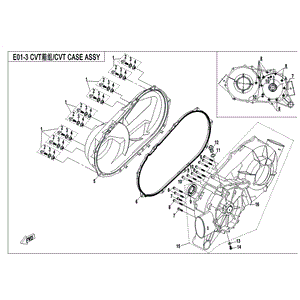 Cvt Case Mark A Red Bearing by CF Moto 0JWA-013101-00010 OEM Hardware 0JWA-013101-00010 Northstar Polaris