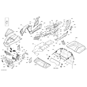 CVT Inlet Cover, Blue by Can-Am 705005286 OEM Hardware 705005286 Off Road Express