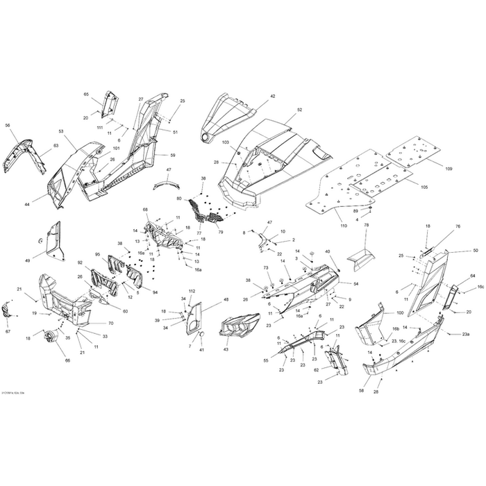 CVT Inlet Cover, Graphite by Can-Am