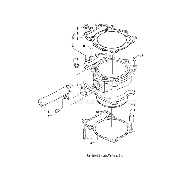 Cylinder,700H1 By Arctic Cat