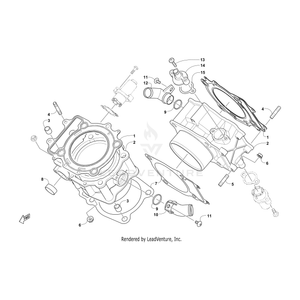 Cylinder, 950, Vtwin-Mach (Rb 0804-064) By Arctic Cat 0804-064 OEM Hardware 0804-064 Core Power Equipment