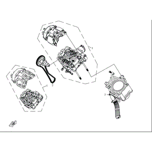 Cylinder Assy by CF Moto 0180-023000 OEM Hardware 0180-023000 Northstar Polaris