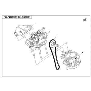 Cylinder Body by CF Moto 0GR0-023000 OEM Hardware 0GR0-023000 Northstar Polaris