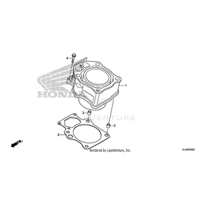 Cylinder by Honda 12100-HR0-F00 OEM Hardware 12100-HR0-F00 Off Road Express Peach St