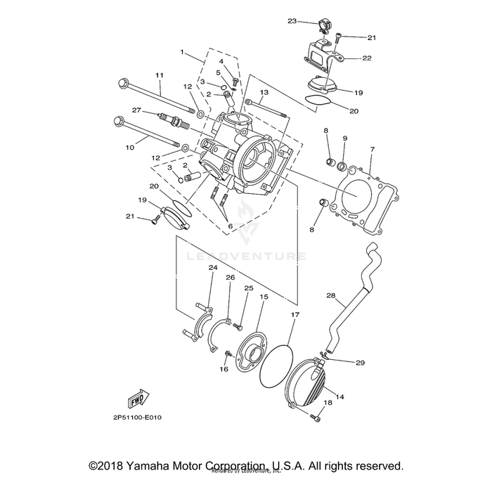 Cylinder Head Assembly by Yamaha