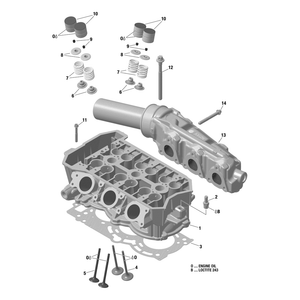 Cylinder Head Assy by Can-Am 420623878 OEM Hardware 420623878 Off Road Express Drop Ship