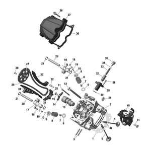 Cylinder Head by Can-Am 420413387 OEM Hardware 420413387 Off Road Express Drop Ship