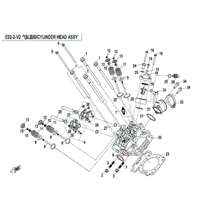 Cylinder Head (Replaces 0Jy0-022100-10000) by CF Moto 0GRB-022000-20000 OEM Hardware 0GRB-022000-20000 Northstar Polaris