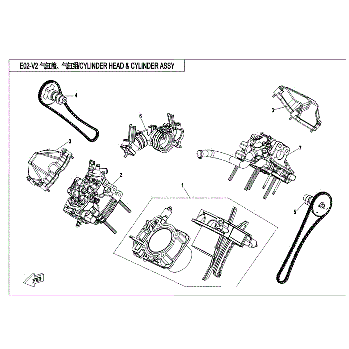 Cylinder Head Starter Side by CF Moto