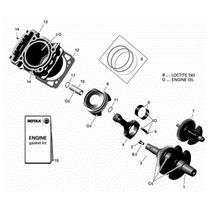 Cylinder With Sleeve by Can-Am 420413265 OEM Hardware 420413265 Off Road Express Drop Ship