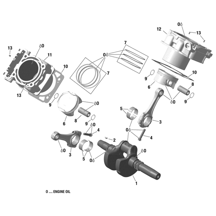 Cylinder With Sleeve, Rear by Can-Am