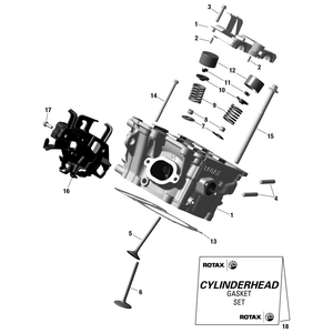 Cynlider Head Gasket Kit by Can-Am 703501187 OEM Hardware 703501187 Off Road Express