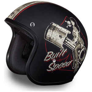 D.O.T. Daytona Cruiser- W/ Built For Speed by Daytona Helmets Open Face Helmet Daytona Helmets