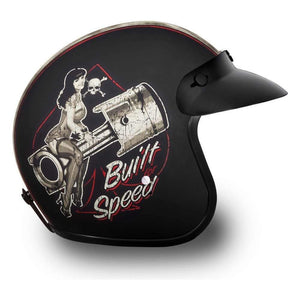 D.O.T. Daytona Cruiser- W/ Built For Speed by Daytona Helmets Open Face Helmet Daytona Helmets