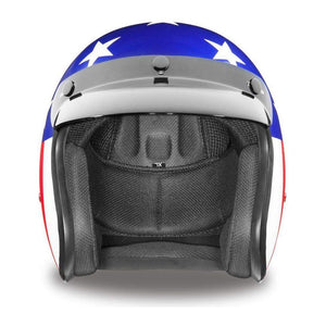 D.O.T. Daytona Cruiser- W/ Captain America by Daytona Helmets Open Face Helmet Daytona Helmets