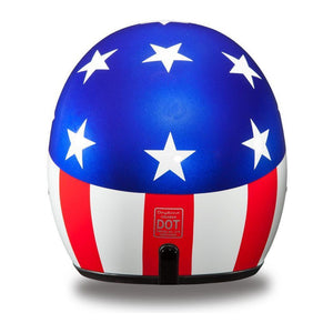 D.O.T. Daytona Cruiser- W/ Captain America by Daytona Helmets Open Face Helmet Daytona Helmets