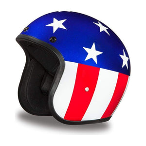 D.O.T. Daytona Cruiser- W/ Captain America by Daytona Helmets Open Face Helmet Daytona Helmets