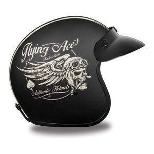 D.O.T. Daytona Cruiser- W/ Flying Ace's by Daytona Helmets Open Face Helmet Daytona Helmets