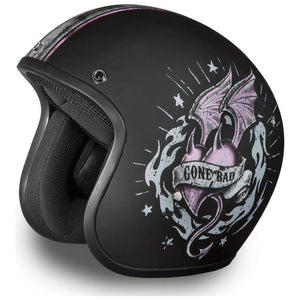 D.O.T. Daytona Cruiser- W/ Gone Bad by Daytona Helmets Open Face Helmet Daytona Helmets