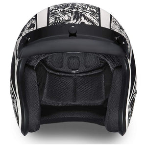 D.O.T. Daytona Cruiser- W/ Graffiti by Daytona Helmets Open Face Helmet Daytona Helmets