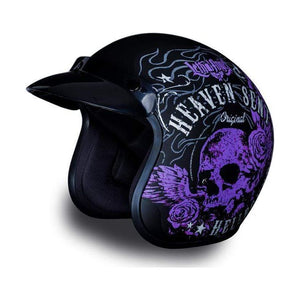 D.O.T. Daytona Cruiser- W/ Heaven Sent Daytona Helmets Open Face Helmet Daytona Helmets