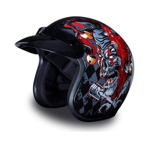 D.O.T. Daytona Cruiser- W/ Joker Daytona Helmets Open Face Helmet Daytona Helmets