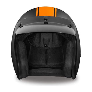 D.O.T. Daytona Cruiser- W/ Orange Pin Stripe by Daytona Helmets Open Face Helmet Daytona Helmets