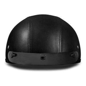 D.O.T. Daytona Skull Cap- Leather Covered by Daytona Helmets Half Helmet Daytona Helmets