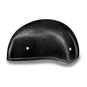 D.O.T. Daytona Skull Cap W/O Visor- Grey Carbon Fiber by Daytona Helmets Half Helmet Daytona Helmets