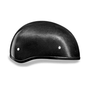 D.O.T. Daytona Skull Cap W/O Visor- Grey Carbon Fiber by Daytona Helmets Half Helmet Daytona Helmets