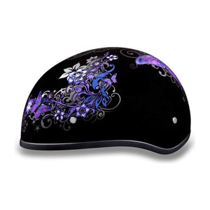 D.O.T. Daytona Skull Cap W/O Visor W/Butterfly by Daytona Helmets Half Helmet Daytona Helmets