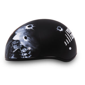 D.O.T. Daytona Skull Cap W/O Visor W/ Come Get'Em by Daytona Helmets Half Helmet Daytona Helmets