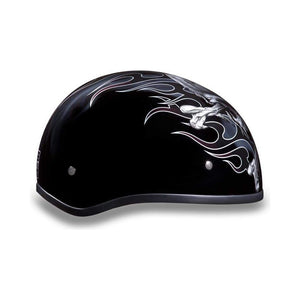 D.O.T. Daytona Skull Cap W/O Visor W/Cross Bones by Daytona Helmets Half Helmet Daytona Helmets