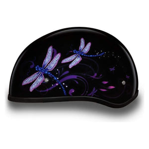 D.O.T. Daytona Skull Cap W/O Visor W/ Dragonfly by Daytona Helmets Half Helmet Daytona Helmets